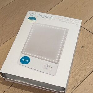 Riki skinny duo mini lighted vanity mirror with stand